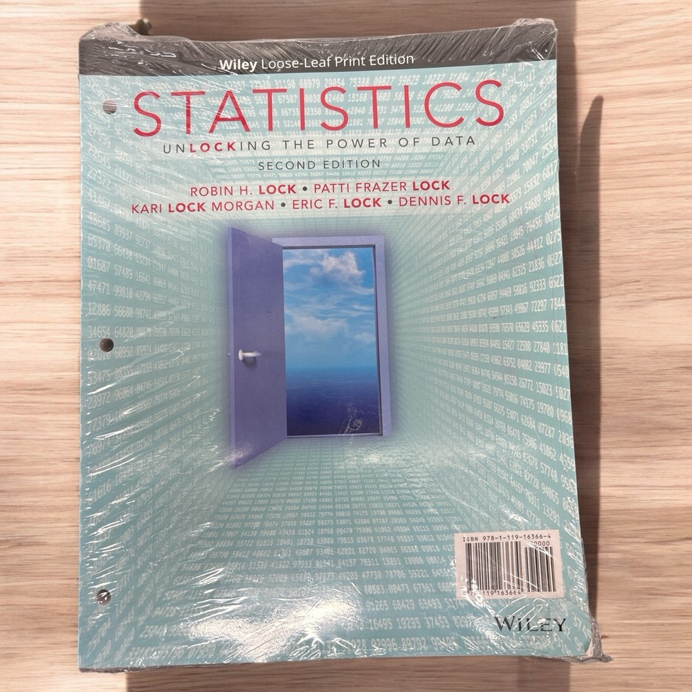 Statistics: Unlocking the Power of Data 2nd Edition Loose-Leaf New by Lock/Wiley